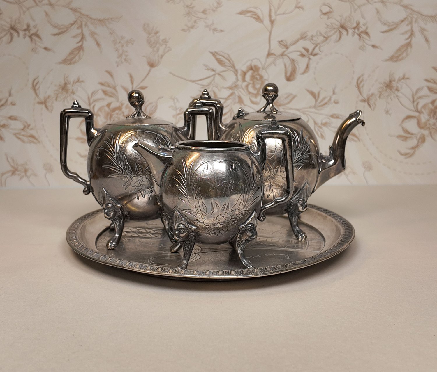The tea service, photographed in 2026